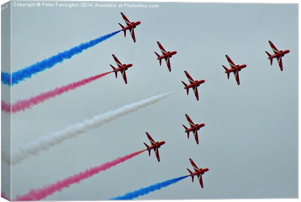 Reds Rolling Out Canvas Print by Peter Farrington