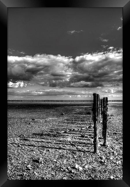 East Mersea Beach Framed Print by Nigel Bangert