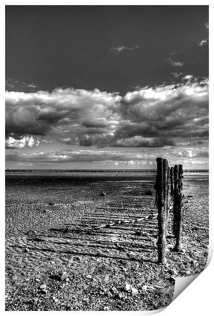 East Mersea Beach Print by Nigel Bangert