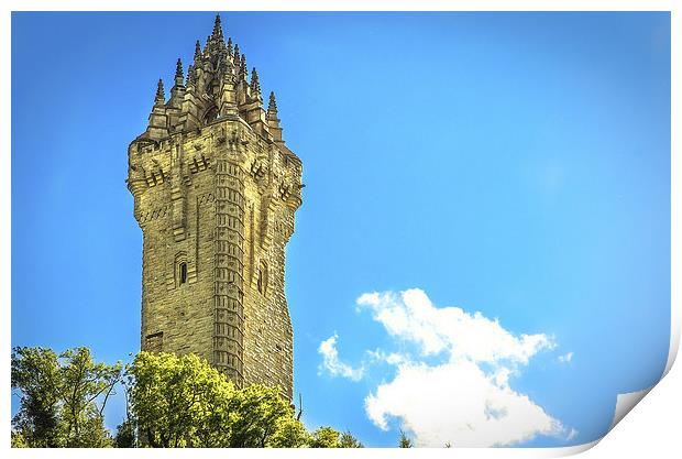 National Wallace Monument Stirling Print by Tylie Duff Photo Art