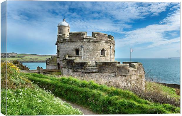 St Mawes Castle Canvas Print by Helen Hotson