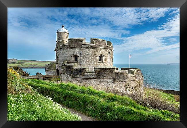 St Mawes Castle Framed Print by Helen Hotson