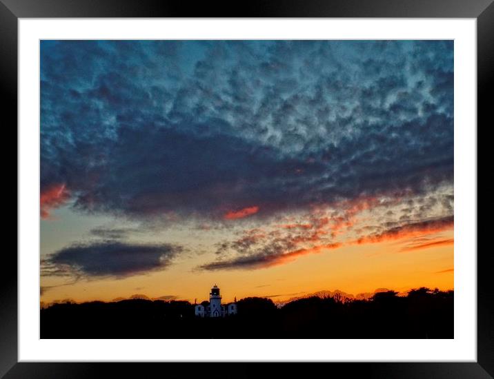 trinity at sunset Framed Mounted Print by chrissy woodhouse