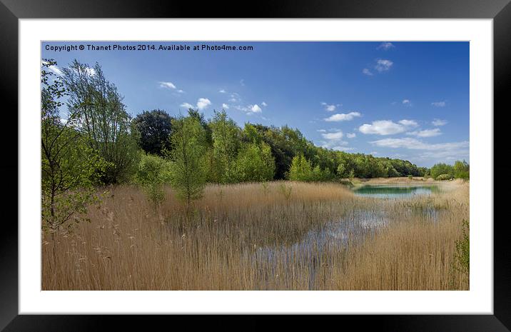 Fowlmead lake Framed Mounted Print by Thanet Photos