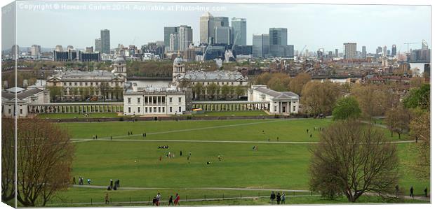 Greenwich Panorama Canvas Print by Howard Corlett