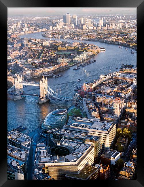 View From the Shard London Framed Print by Clive Eariss