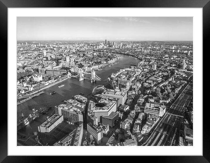 The Shard View Framed Mounted Print by Clive Eariss