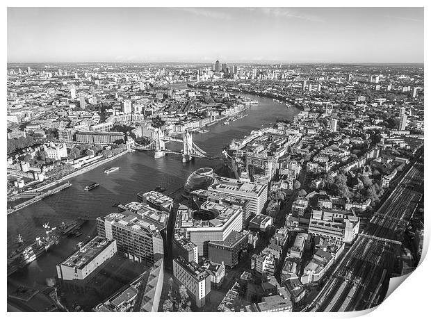 The Shard View Print by Clive Eariss
