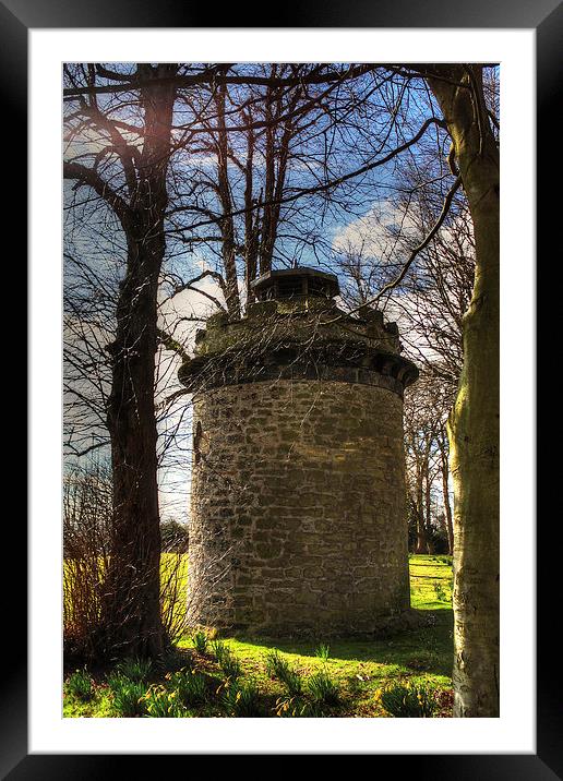 Stone Tower Framed Mounted Print by Tom Gomez