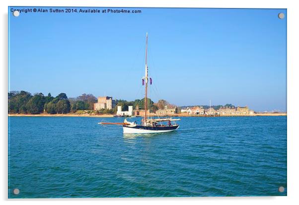 Sailing by Acrylic by Alan Sutton