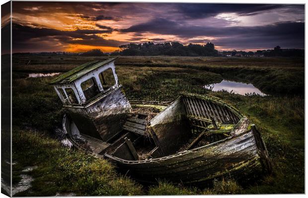 Abandoned fishing boat Canvas Print by Tristan Morphew