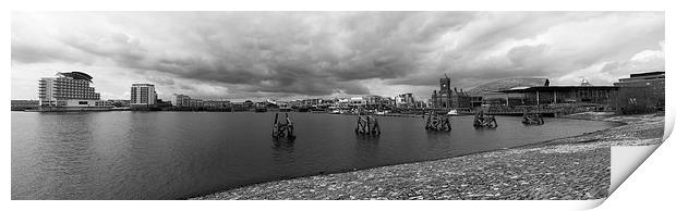Cardiff Bay Panoramic Print by Simon West