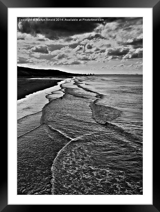 High Tide at Saltburn-by-the-Sea Framed Mounted Print by Martyn Arnold