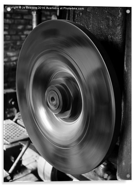 wheel in motion Acrylic by Jo Beerens