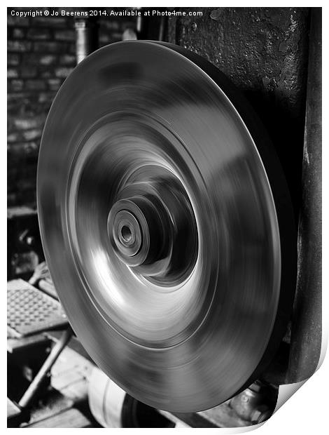 wheel in motion Print by Jo Beerens