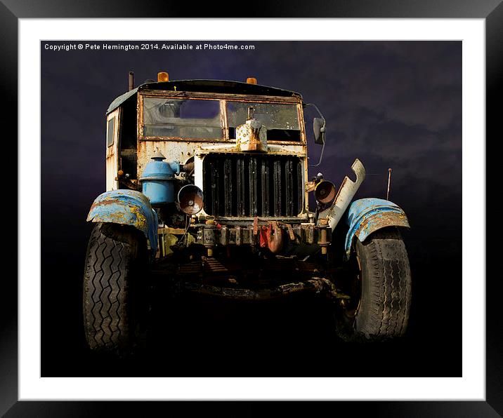 Comma truck Framed Mounted Print by Pete Hemington