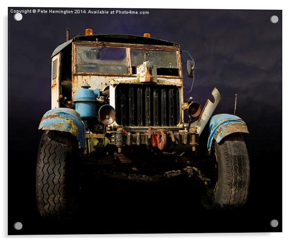 Comma truck Acrylic by Pete Hemington