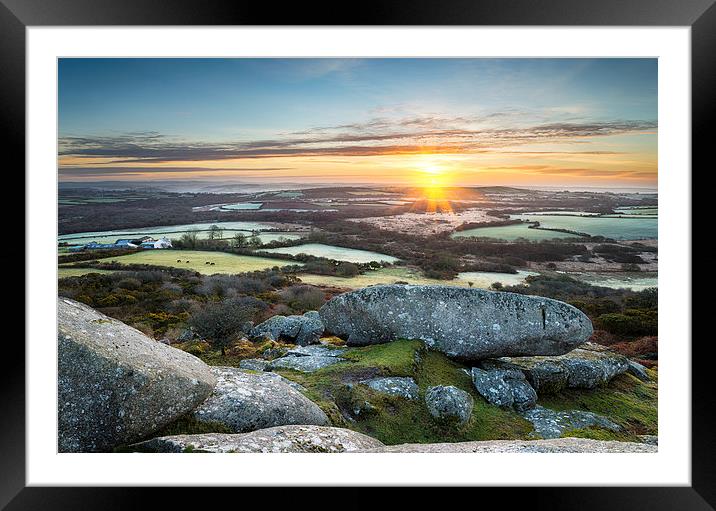 Cornish Sunrise Framed Mounted Print by Helen Hotson
