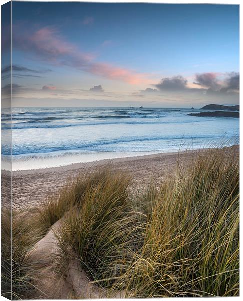 Constantine Bay Canvas Print by Helen Hotson
