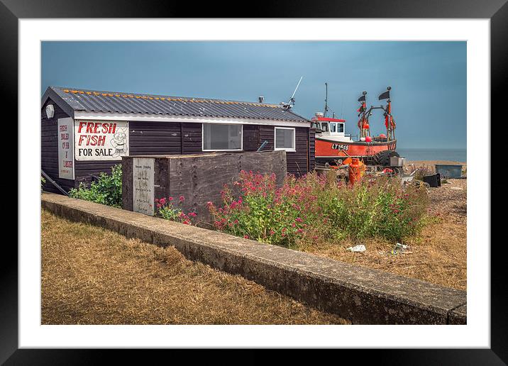 Fresh Fish at Aldeburgh Framed Mounted Print by Stephen Mole