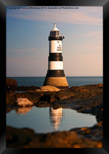 Penmon Lighthouse Framed Print by Tracey Whitefoot