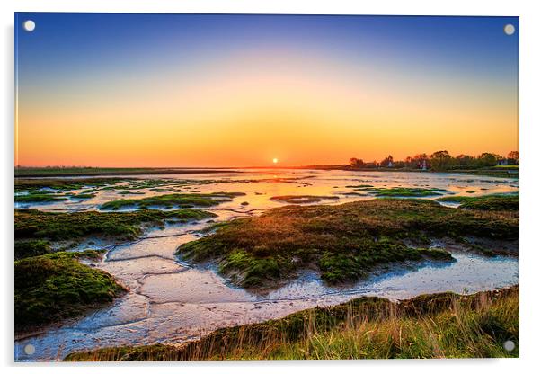 Full Screen Sunrise In Essex Acrylic by matthew  mallett