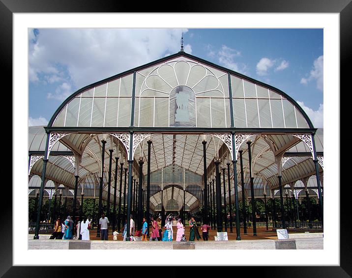 Glass House Framed Mounted Print by Susmita Mishra