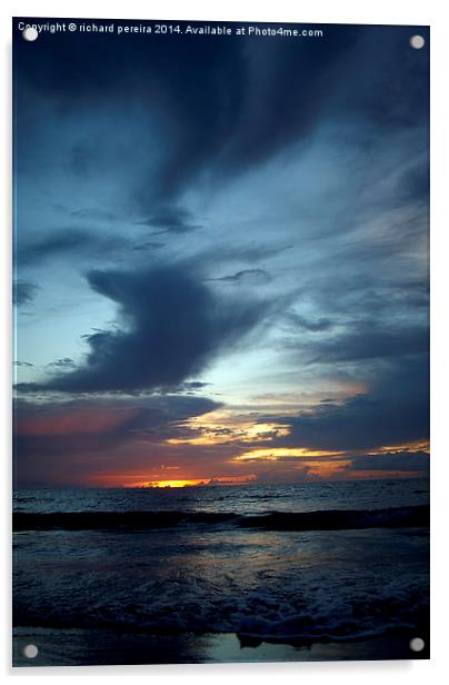 Philippine Sunset Acrylic by richard pereira