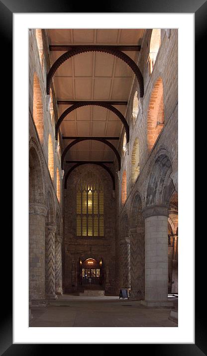 Dunfermline Abbey Church Nave Framed Mounted Print by Tom Gomez