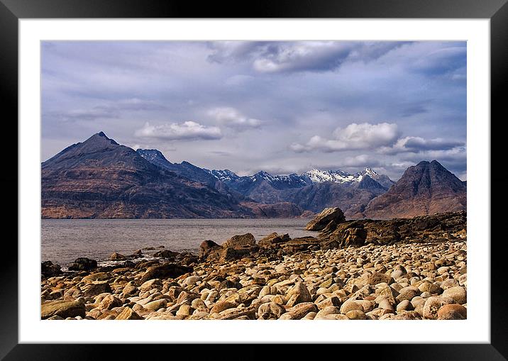 Cuillin View Scotland Framed Mounted Print by Jacqi Elmslie