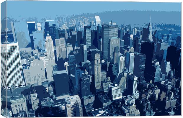 New York blue(s) Canvas Print by Harry Hadders