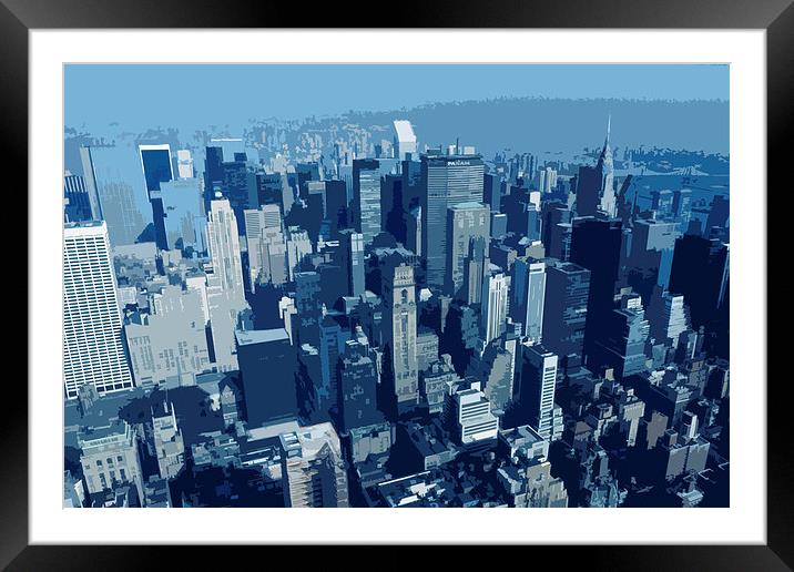 New York blue(s) Framed Mounted Print by Harry Hadders