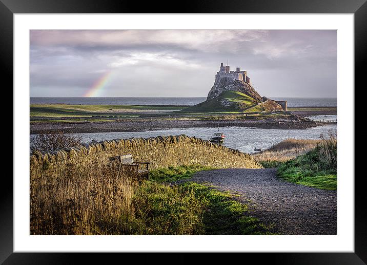 Holy Island Framed Mounted Print by Brian Smith