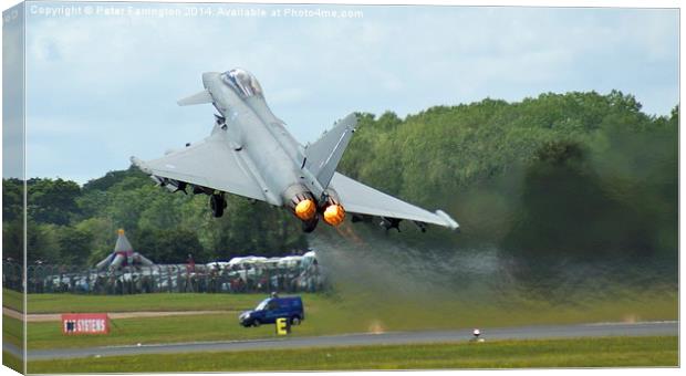 Typhoon Canvas Print by Peter Farrington