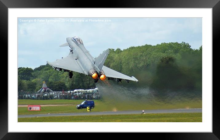 Typhoon Framed Mounted Print by Peter Farrington