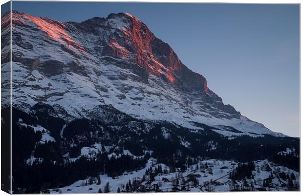 Eiger Sunset Canvas Print by James Grant