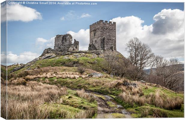 Dolwyddelan Castle a Hilltop Ruin Canvas Print by Christine Smart