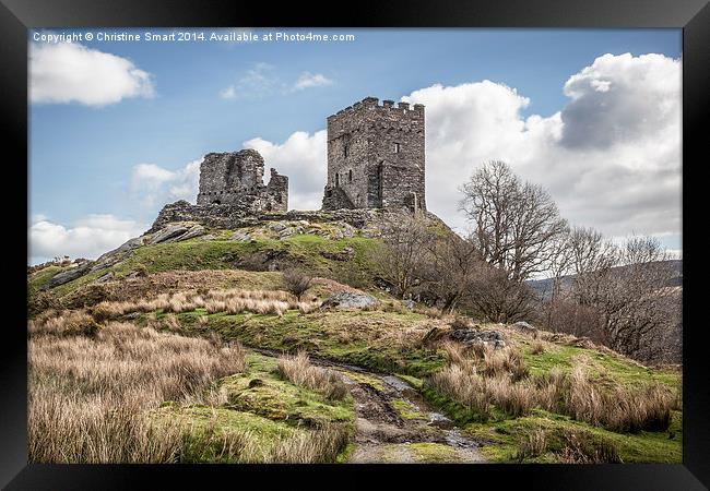 Dolwyddelan Castle a Hilltop Ruin Framed Print by Christine Smart