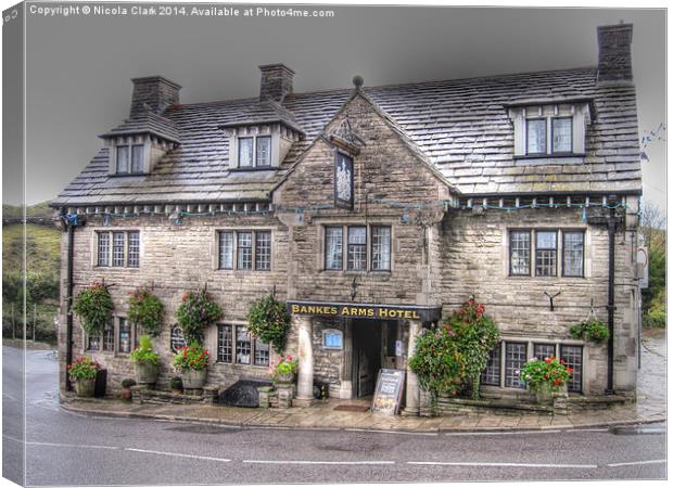 The Bankes Arms Hotel Canvas Print by Nicola Clark