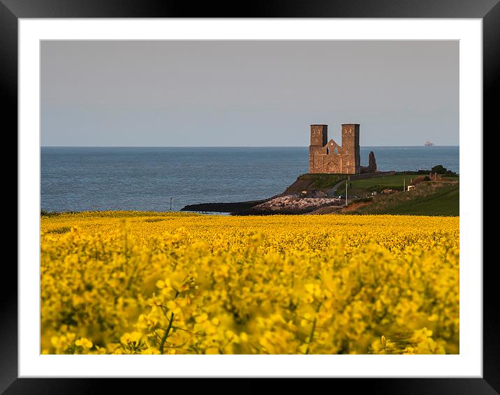 Seas Of Yellow And Blue Framed Mounted Print by Nigel Jones