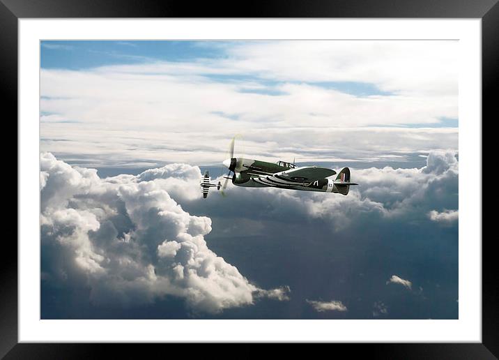Hawker Typhoons Framed Mounted Print by J Biggadike