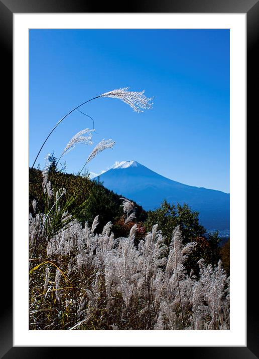 Mount Fuji Framed Mounted Print by Chris Gilloch