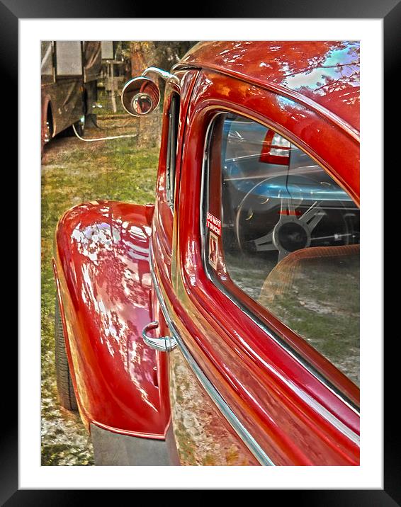 Ready to Drive Framed Mounted Print by Judy Hall-Folde