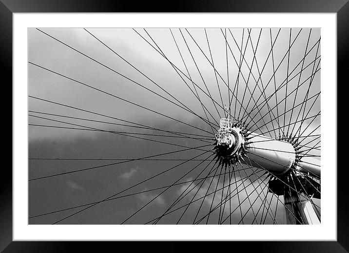 Wire Wheel Hub Framed Mounted Print by Karen Martin