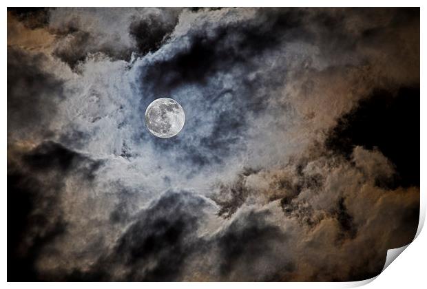 Shrouded Moon Print by John Biggadike