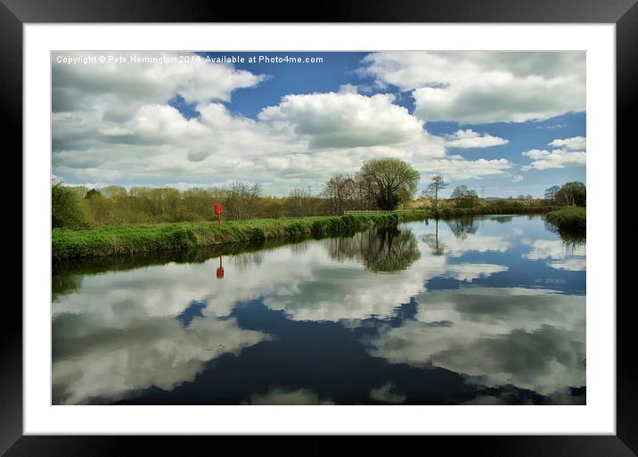 Exeter canal Framed Mounted Print by Pete Hemington