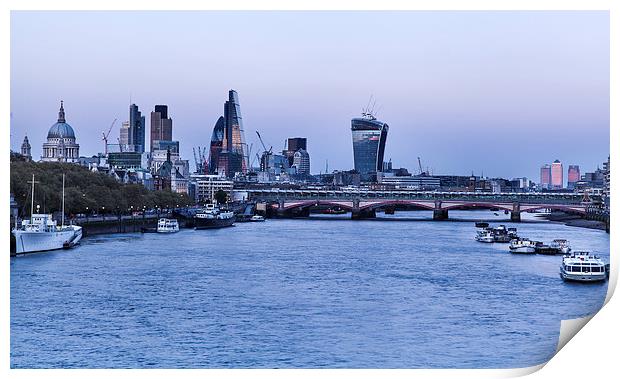 Night View of London Print by Philip Pound