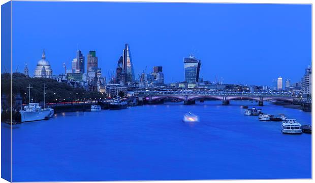 London At Night Canvas Print by Philip Pound