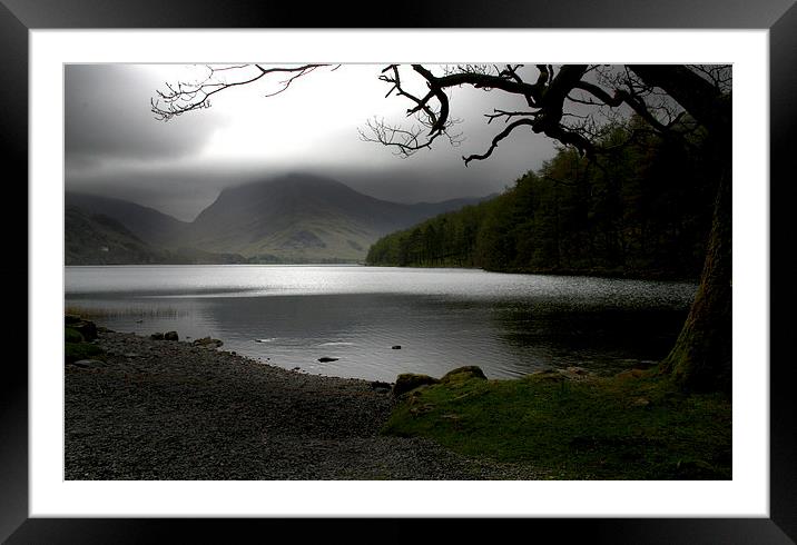 Buttermere , Lake District cumbria Framed Mounted Print by Chris Barker