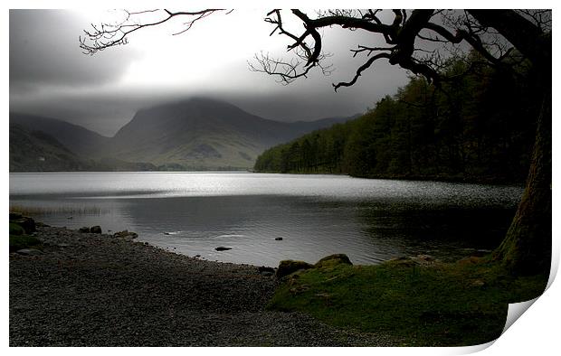 Buttermere , Lake District cumbria Print by Chris Barker